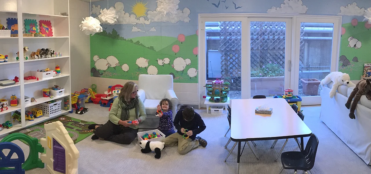 The child care room inside First Church of Christ, Scientist, Town & Country